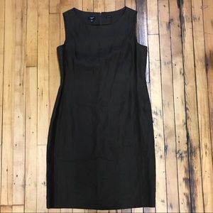 Chocolate brown linen Talbots dress like new